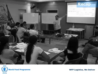 Effective WFP Logistics Training and Exercise Overview