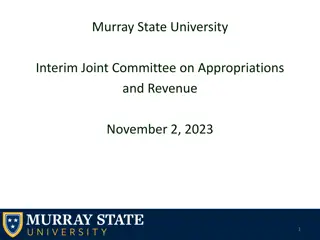 Murray State University Capital Projects and Funding Requests