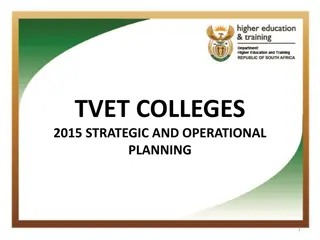 Financial Planning Strategies for TVET Colleges