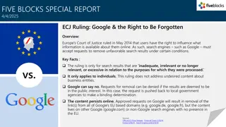 Europe's ECJ Ruling on Google's Right to Be Forgotten
