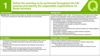 Effective Planning for First Article Inspection (FAI) Success