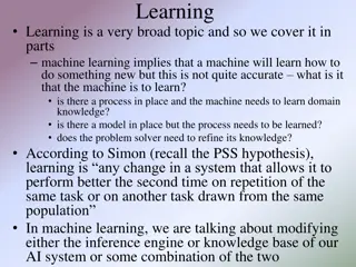 Types of Machine Learning Processes and Methods