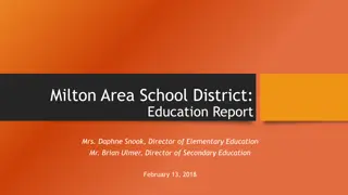 Milton Area School District Education Report Summary