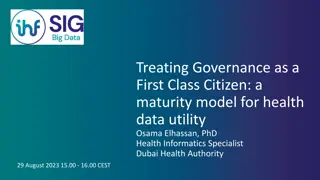 Health Data Utility: A Maturity Model for Governance in Health