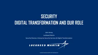 Digital Transformation in Security: Roles and Perspectives