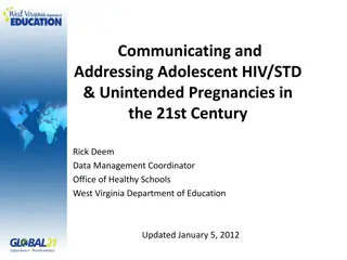 Addressing Adolescent HIV/STDs in the 21st Century