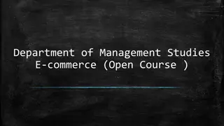 E-commerce Open Course - Management Studies - BBA Offering