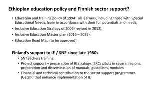 Improving Inclusive Education in Ethiopia with Finnish Sector Support