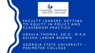 Achieving Educational Equity in Policy and Practice at Georgia State University