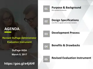 DuPage Administrator Standards Development & Evolution