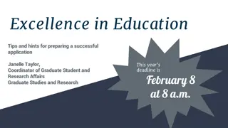 Tips for a Successful Excellence in Education Application
