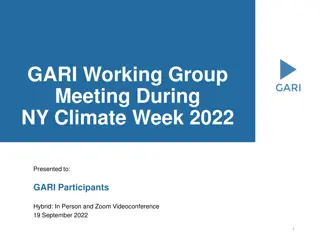 Insights from GARI Working Group Meeting at NY Climate Week 2022