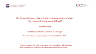Impact of Financial Literacy, Risk Attitude, and Time Preference on Overindebtedness