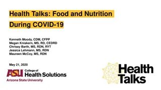 Food Safety and Nutrition Guidelines During COVID-19