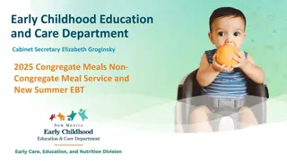 Flexibility in Meal Services for Early Childhood Education and Care Department