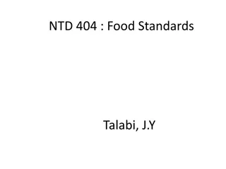 Food Standards and Regulations Overview