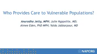 Care for Vulnerable Populations: Research Insights