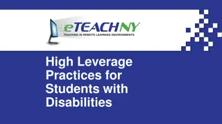 Enhancing Student Achievement Through High Leverage Practices for Students with Disabilities
