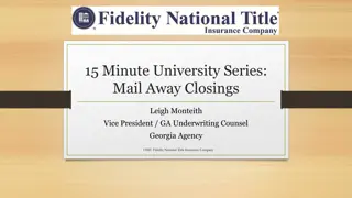 Preventing Fraud in Mail Away Closings: Guidelines & Execution Practices