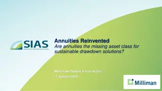 Annuities: The Missing Asset Class for Sustainable Drawdown Solutions