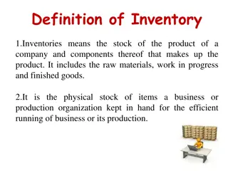 Efficient Inventory Management Objectives and Control Techniques