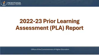 Prior Learning Assessment (PLA) Report 2022-23 at Office of the Commissioner of Higher Education