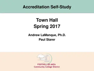 College Accreditation Self-Study and Educational Development Highlights