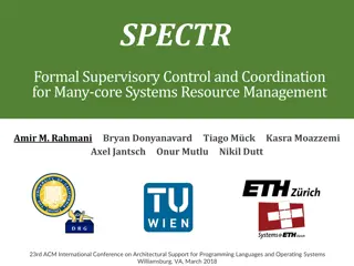 Formal Supervisory Control and Coordination for Many-core Systems