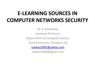 E-Learning Sources in Computer Networks Security and Internet Components