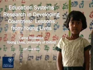 Education Systems and Learning Outcomes in Developing Countries