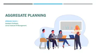 Aggregate Planning Strategies and Steps Unveiled