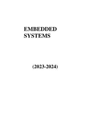 Overview of Embedded Systems Course 2023-2024