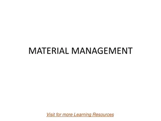 Material Management Principles
