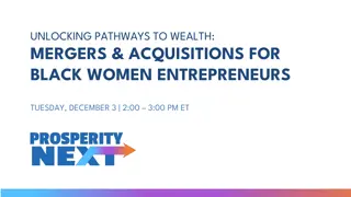 Unlocking Pathways to Wealth: M&As for Black Women Entrepreneurs