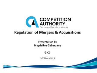 Regulation of Mergers and Acquisitions in Business