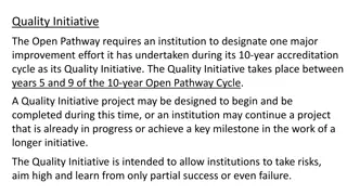 Quality Initiative in Higher Education Accreditation Process