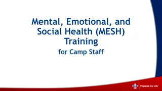 Camp Staff Training: Mental, Emotional, and Social Health Awareness
