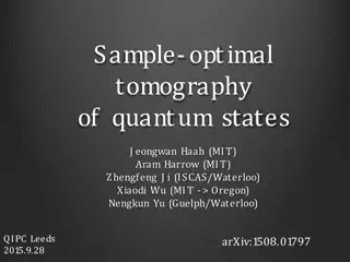 Quantum State Tomography: Sample-Optimal Approaches and Boundaries