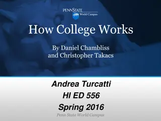 College Student Experiences and Success Factors