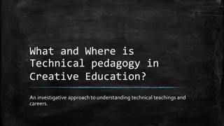 What AND where is Technical Pedagogy in Creative Education?
