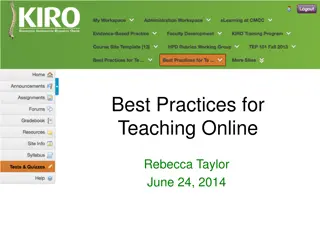 Best Practices for Teaching Online Exploration