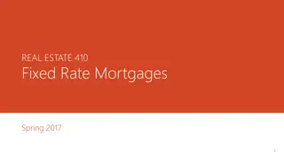 Fixed-Rate Mortgages in Real Estate