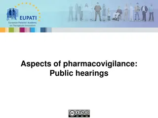 European Patients Academy on Therapeutic Innovation: Public Hearings