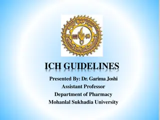 ICH Guidelines for Pharmaceutical Registration