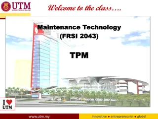 Introduction to Total Productive Maintenance (TPM)