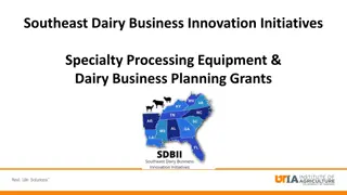 Southeast Dairy Business Innovation Initiatives - Grants Supporting Value-Added Dairy Production
