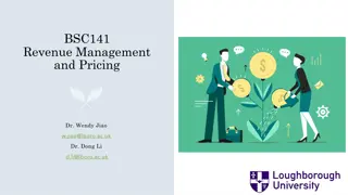 Understand Revenue Management and Pricing Strategies