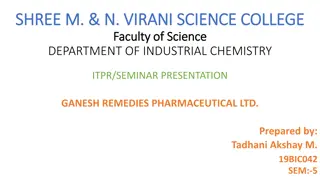 Ganesh Remedies Pharmaceutical Ltd - Company Profile and History