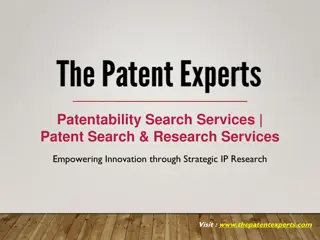 Patentability Search Services | Patent Search & Research Services