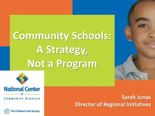 Community Schools: A Strategy for Student Success